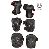 Комплект защиты Jet Cat Sport 6 предметов черно-красный