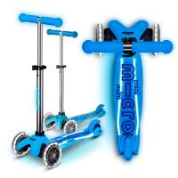 Самокат детский Mini Micro Deluxe LED Glow Plus Арктический синий