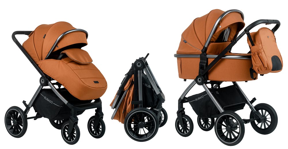 Коляска детская BubaGo Bloom 2 в 1 орехово-коричневая Коляска детская BubaGo Bloom 2 в 1 орехово-коричневая