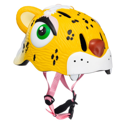 Шлем CrazySafety Желтый леопард