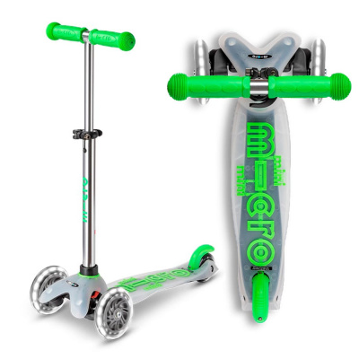 Самокат детский Mini Micro Deluxe LED Flux Зеленый